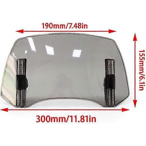 For Bmw R1200gs Gsa R1200gs Adv Adventure Universal Motorcycle Windshield Extension Adjustable Spoiler Deflector Accessories (1/5)