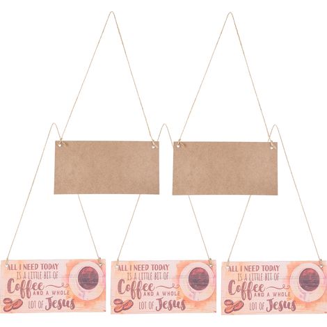 Plaque Murale Vintage Bois 5 Pièces - Décoration Lettre pour Porte Intérieure (1/5)