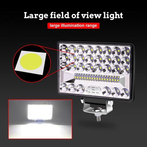 faro da lavoro a LED 12V/24V 172W Faretto a LED per auto 27000Lm Faro a LED 4x4 IP67 Luci aggiuntive a LED da 6 pollici Faro da lavoro a LED per trattore per auto, camion, trattore, SUV, barca (1/4)