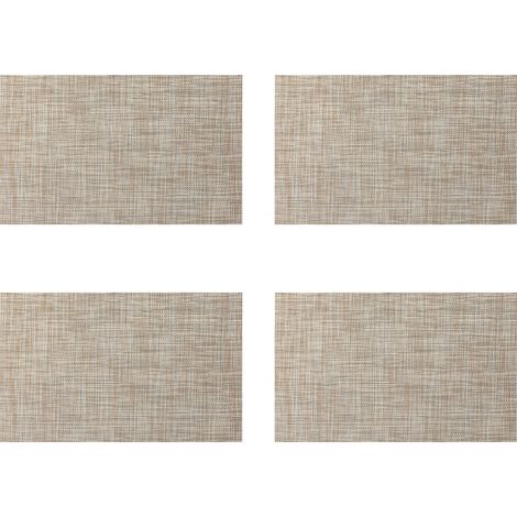 Sous-Plat - Résistant à la Chaleur et Anti-Dérapant - Pour Cuisine Table à Manger Bureau Extérieur - Lot de 4 (1/5)