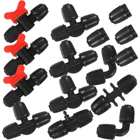 20 raccords robustes pour tuyau d'arrosage, raccords pour irrigation goutte à goutte, séparateur de tuyau d'arrosage