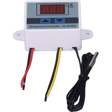 Thermostat numérique LED 1500W 2 pièces, contrôleur de température avec sonde étanche et connecteur rapide, AC110-220V (1/5)
