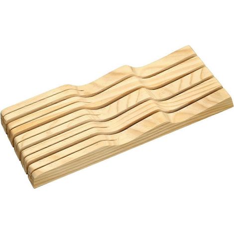 Porte-lame Organisateur de tiroir en bois polyvalent Coupe-lame peu encombrant Compatible avec (1/5)