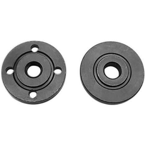 Juego de tuercas de brida internas y externas para amoladora angular, herramientas accesorias para el reemplazo de roscas en discos de corte y mandrinado. (1/4)
