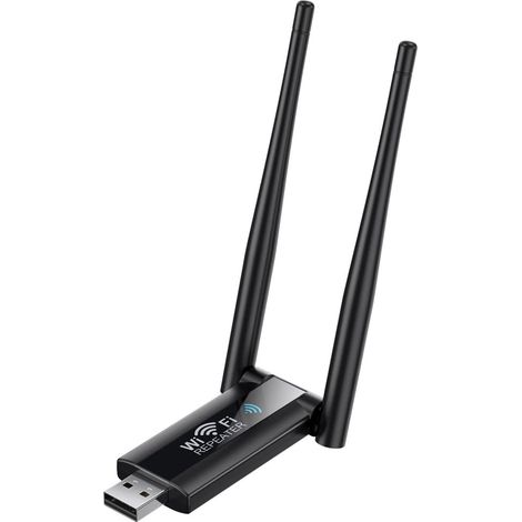 Amplificateur de signal WiFi USB, répéteur/amplificateur/extension de signal WiFi 300 Mbit/s à 2 antennes, amplificateur Internet sans fil (1/5)