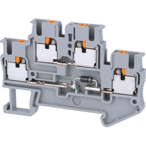 Phoenix Contact Dioden-Doppelstockklemme PTTB 2,5-DIO/UL-UR mit eingebauter Diode, Push-In-Anschluss Nennspannung 500V Kurzzeitstrom 0,30kA - 1 Stück (1/3)