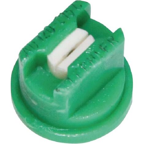 Tobera est谩ndar doble chorro plano AD 120掳 015 verde cer谩mica Lechler LECHLER AD120015C