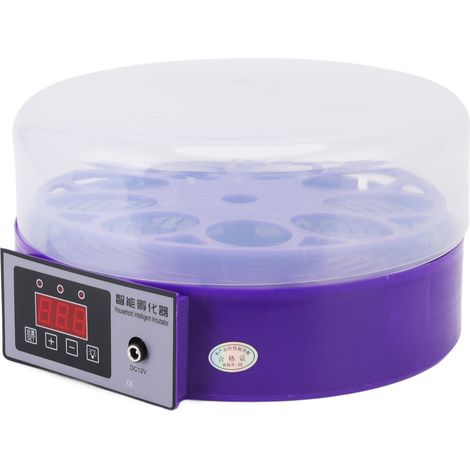 Incubateur intelligent pour œufs (9 pièces), contrôle automatique de la température, alimentation CC 12 V, prise US 110-240 V, pour poules, canards et oiseaux (1/5)