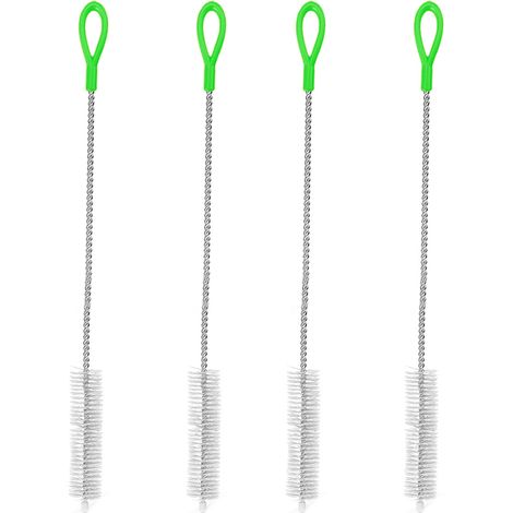 Lot de 4 brosses souples pour paille - Vertes