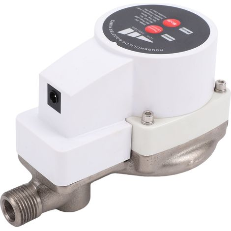 Pompe de surpression douche intelligente avec tuyau annelé 3 vitesses 1800L/h 80W économe eau salle de bain cuisine irrigation raccord G1/2 prise UE (1/5)
