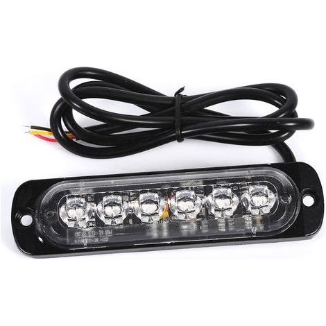 2x 12V 6 LED-Blitzlichter für Auto, LKW, Notfallwarnlicht, blaues Blinklicht (1/5)