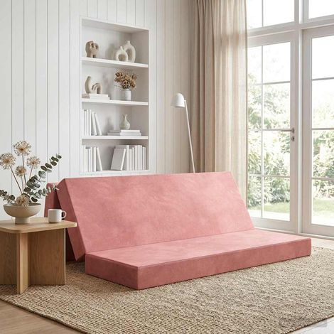 Sofá Cama Plegable 200 x 67 x 45 cm Rosa
