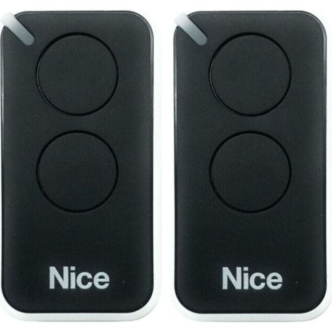 Télécommande Radio 2 Canaux Portail Compatibles - Lot de 2 Pièces Noires ULISEM (1/5)