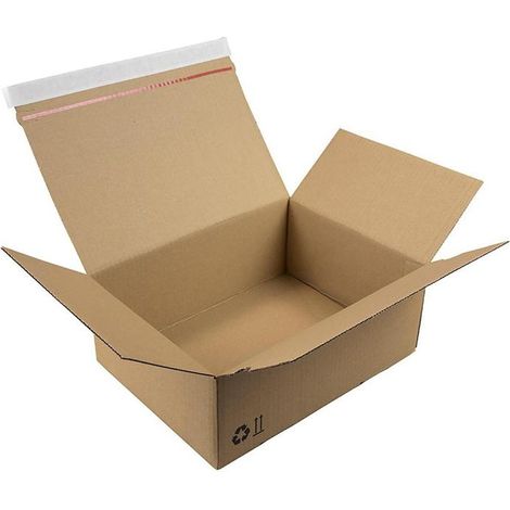 Automatikkarton 1-wellig Automatikboden Maße 310x230x110mm SK A5 Qualtität 1.20B braun braun