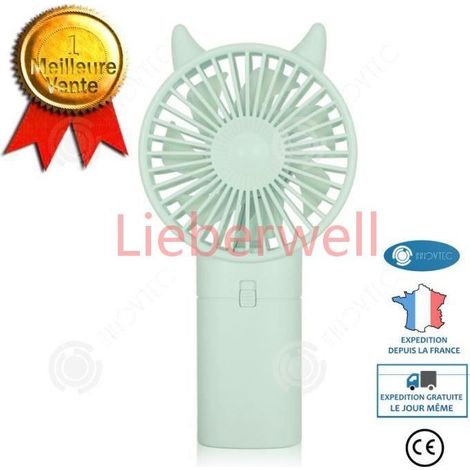 7-Blade Design, INNOVTEC Portable Mini Fan, Quiet Battery Operated, Lightweight for Desk Home or Camping (1/4)