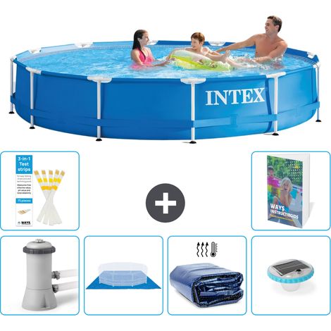 Frame Pool Rund - 366x76 cm - 7-teilig S272