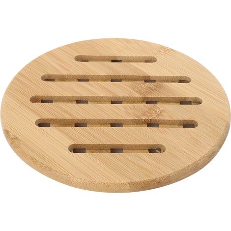 Petit format, lot de 4 pièces, dessous de plat isolant thermique anti-brûlure et antidérapant, dessous de plat isolant thermique, dessous de verre en bambou résistant à la chaleur, dessous de verre ro (1/5)