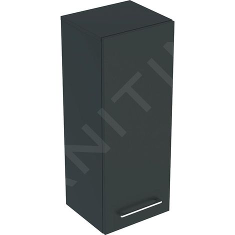 Geberit Selnova Square - Meuble latéral haut 850x330x297 mm, 1 porte, gris velouté mat 501.277.00.1 (1/3)