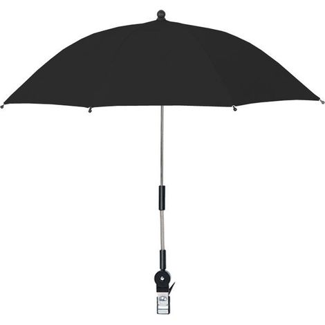 Chaise parapluie avec pince réglable à 360 ° pour plage patio camping noir (1/5)
