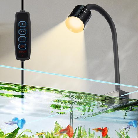 Luce LED da 3W per acquari - Proiettore COB regolabile con 3 modalità di illuminazione, perfetto per nano acquari e piccoli acquari [Classe energetica G] (1/5)