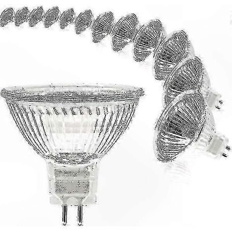 Spot GU5.3 Halogène à intensité variable, 12V 20W Blanc chaud 2700K, Lot de 12 ampoules (1/3)
