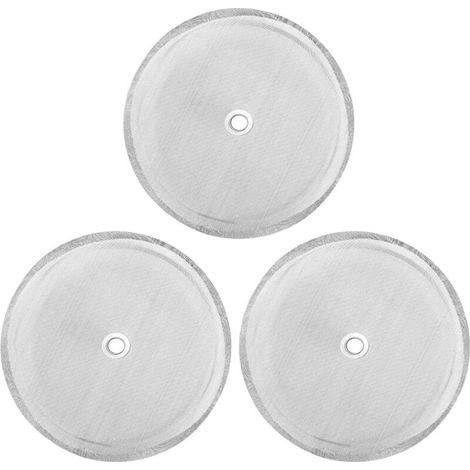 3 Filtres de Rechange pour Cafetière Française, Maille Acier Inoxydable 10,2cm