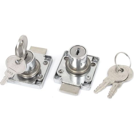 Kleiderschrank Schrank Boîte aux lettres Schublade 19 x 22 mm Zylinderschloss 2 W Schlüssel de (1/2)
