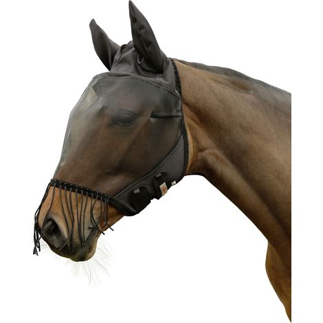 Kerbl Covalliero Fliegenschutzmaske Cob mit Ohrenschutz & Nüsternkordel Fliegenmaske