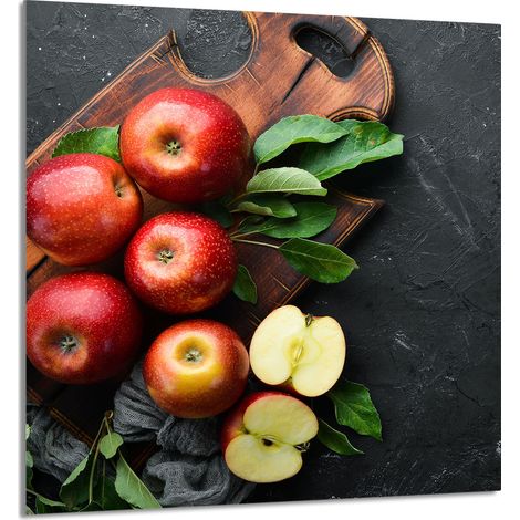 Panneau de verre POUR la cuisine 60x65 Apple (1/5)