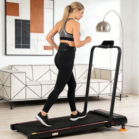 Tapis roulant elettrico pieghevole OKWISH 0,75 HP fino a 12 km/h con inclinazione regolabile (1/5)