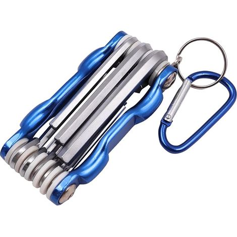 Allen Key Set, Folding Hex Key Set with Carabiner (8-Piece Set, 1.5-6mm) (1/5)