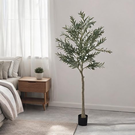 Plante artificielle vert en soie 15 x 15 x 180 cm (1/5)