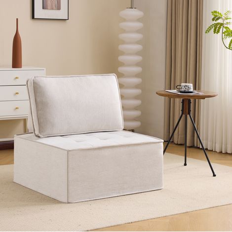 sofá modular compacto para salón beige OKMYHOME (1/5)