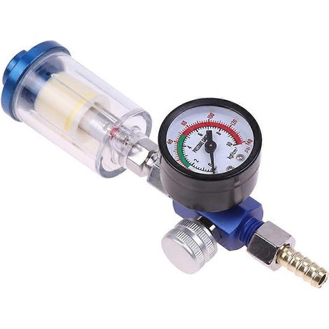Pistolet à peinture pneumatique, régulateur d'air, séparateur d'eau, outil de filtration, adaptateur US, accessoires pour pistolet à peinture (1/5)