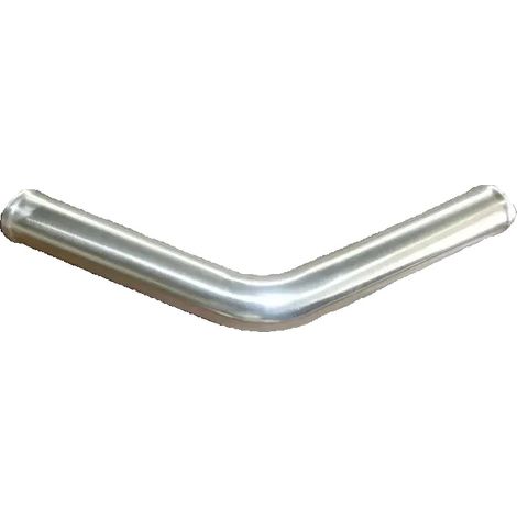 Manguera del intercooler, construcción de aluminio, ángulo de 45 grados, color plata. (1/5)