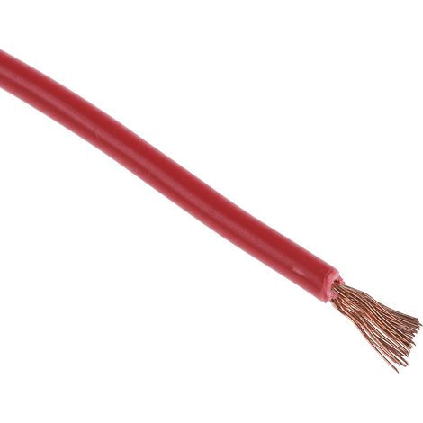 Fil électrique RS PRO 2491X, 30 1,5 mm² 15 AWG Non blindé, 750 V, PVC Rouge, 100m ( Prix pour Bobine de 100 Mètres )