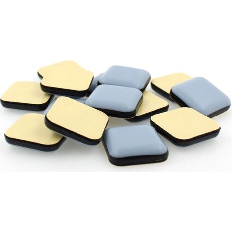 Patins de meubles en téflon PTFE - Carrés - Auto-adhésifs - Différentes tailles disponibles (50 mm, Qté 16)