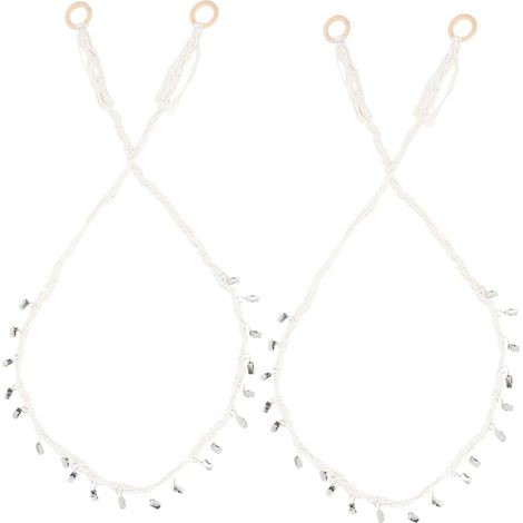 Hamac Suspendu pour Peluches, Lot de 2, Design Stable, Blanc (1/5)