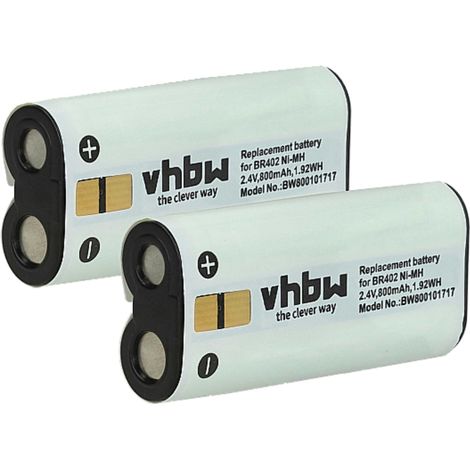 vhbw Akku kompatibel mit Olympus DS-3300, DS-2300, DS-5000, DS-4000, DS-5000ID Diktiergerät (800 mAh, 2,4 V, NiMH) (1/5)