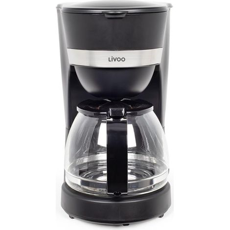Livoo - caffettiera elettrica DOD200C - 12 tazze, capacità 1,25L, 750W, filtro riutilizzabile, mantenimento caldo (1/4)
