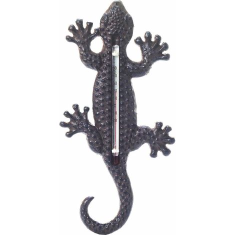 Signes Grimalt Wall Adorno Termometro  Termometro per lucertola da giardino grigio 11x22x1cm 1673