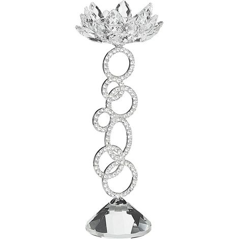 Candelabro argento 9 x 9 25 cm Oviedo