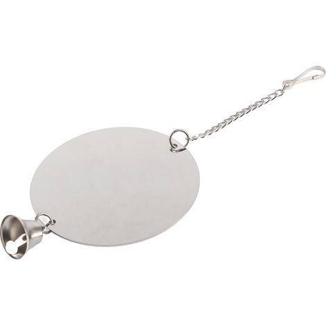 Miroir pour oiseaux en cage, miroir en acier inoxydable avec clochette, jouet suspendu pour perruches, miroir résistant pour perroquets avec sons clairs pour petits oiseaux (1/5)