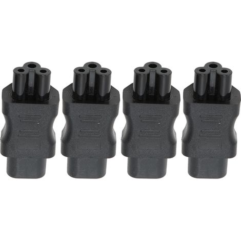 Adaptateur IEC C8 vers C5 250V 10A, Câble d'Alimentation pour PC Portable, Serveur, UPS, Lot de 4 (1/5)