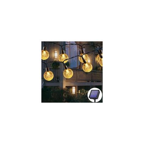 Solar-Lichterkette, 30 LEDs, 6,5 m, wasserdicht, dekorative Laterne, 8 Modi, für Garten und Terrasse (1/5)
