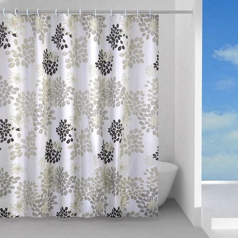 CAFFE Rideau de douche 180x200cm, polyester