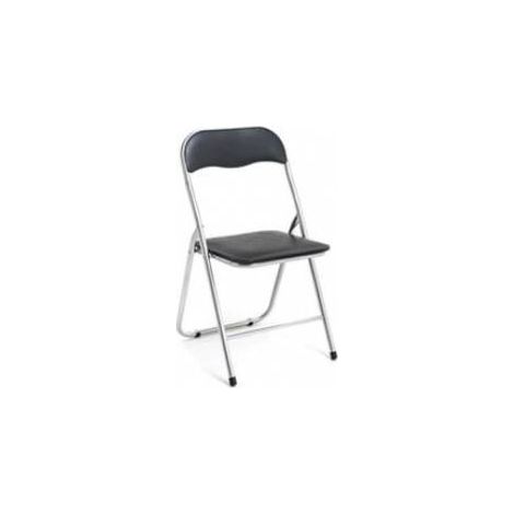 Myliving n. 6 SEDIE PIEGHEVOLE IN METALLO MOD. POLO COLORE Nero MOD. M0614-01