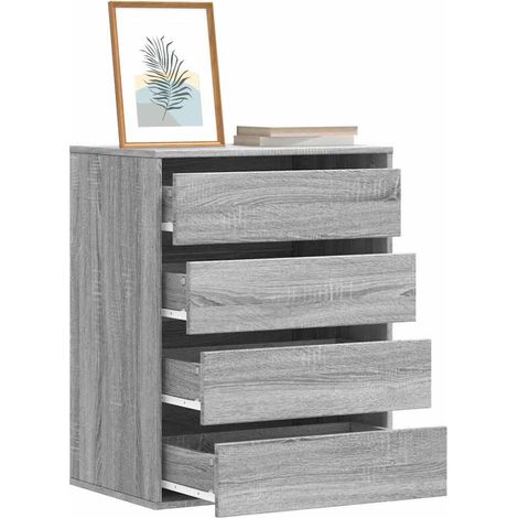 Kommode Grau Sonoma 60x41x76 cm Holzwerkstoff