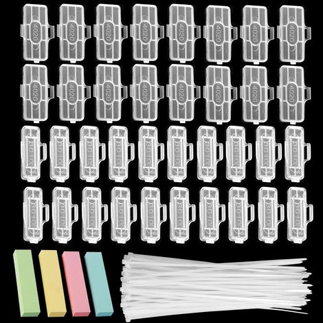 60 Pièces Etiquette Cable, Marquage Serre Cable avec 50 Collier de Serrage et 4 Couleurs Étiqueter, Transparent étiquette Réutilisables pour Le Marquage et La Classification Tous de Câble (1/5)