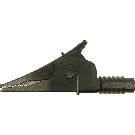 Cliff Croc Clip Pince crocodile de sécurité enfichable 4 mm CAT III 1000 V noir Y612771 (1/2)
